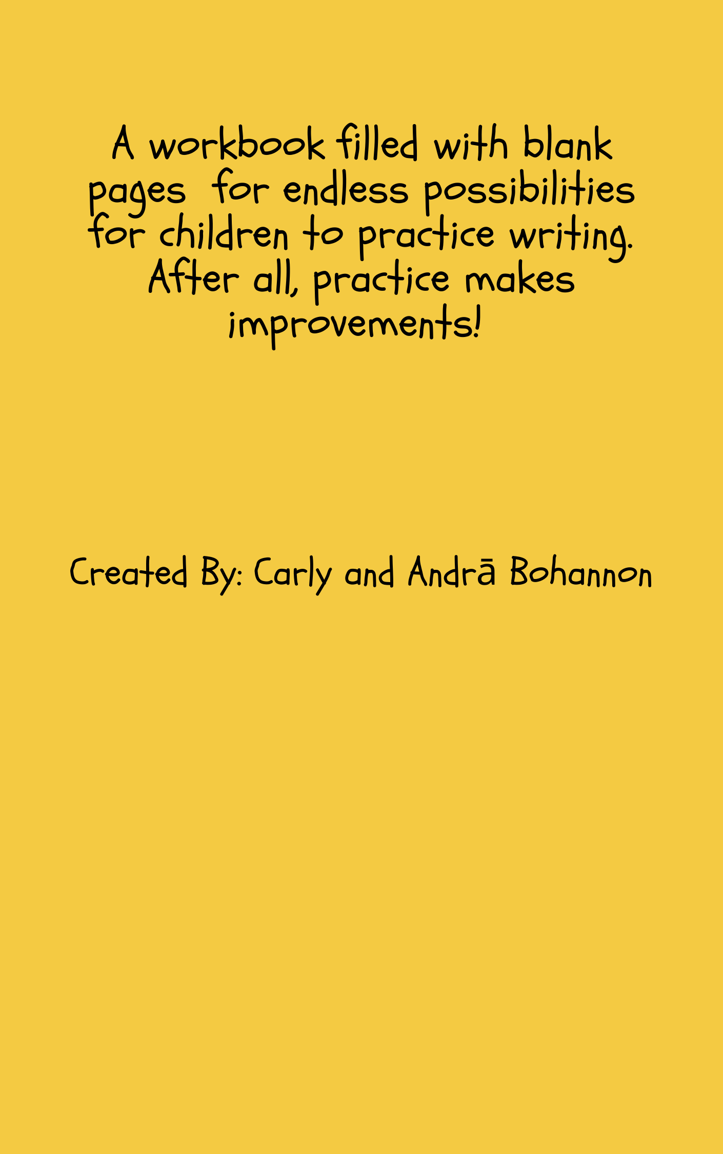Children Handwriting Workbook XL